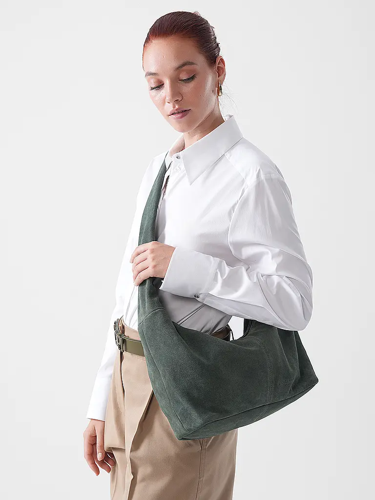LIEBESKIND BERLIN | Borsa in pelle - Hobo Bag Medium | Oliva