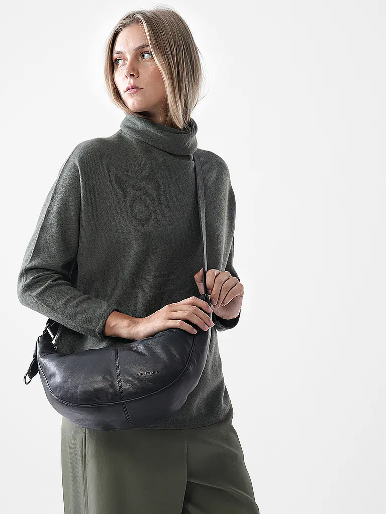 LIEBESKIND BERLIN | Borsa in pelle - Hobo Bag MOON Small | Nero