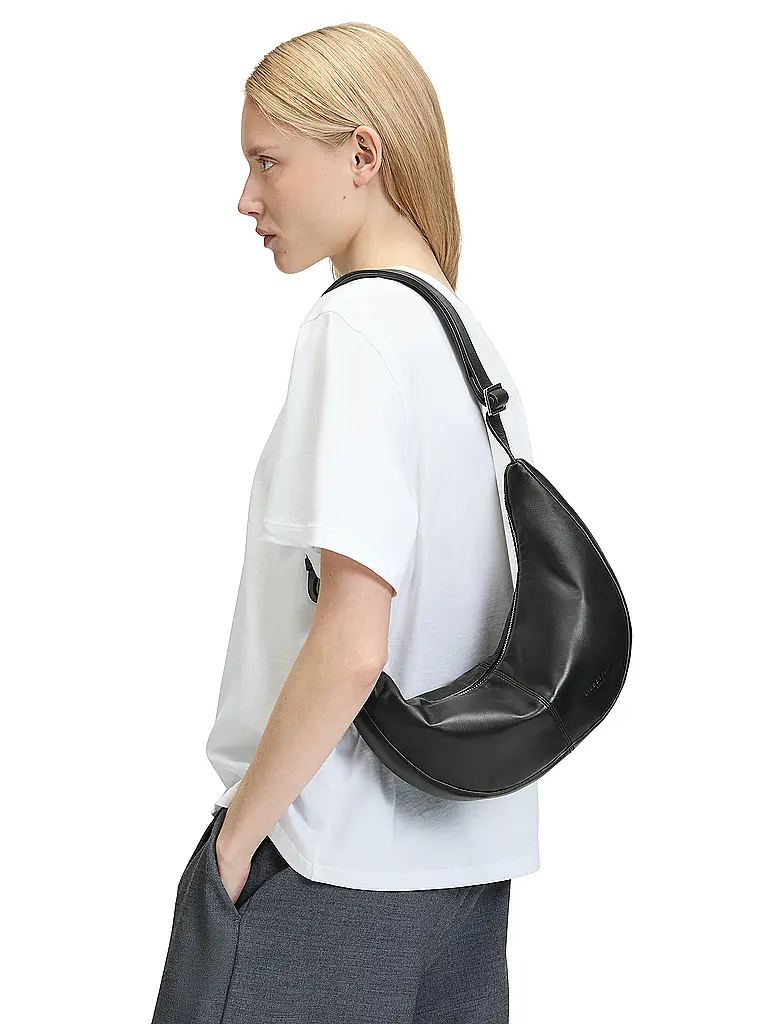 LIEBESKIND BERLIN | Borsa in pelle - Hobo Bag MOON Small | Nero