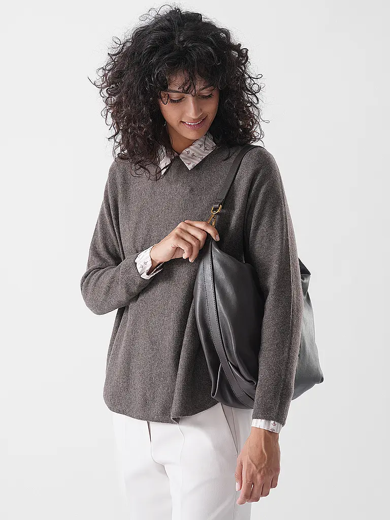 LIEBESKIND BERLIN | Borsa in pelle - Hobo Bag PARIS Medium | Marrone