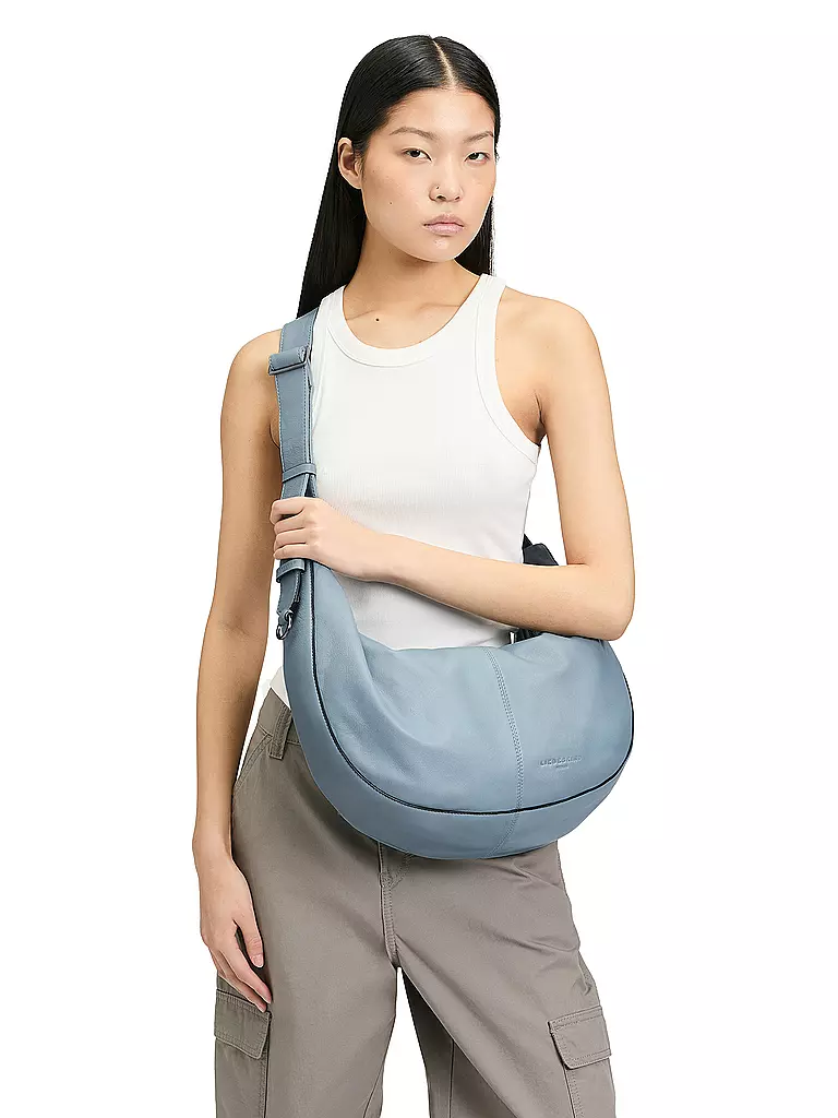 LIEBESKIND BERLIN | Borsa in pelle - Hobo MOON Medium | Blu chiaro