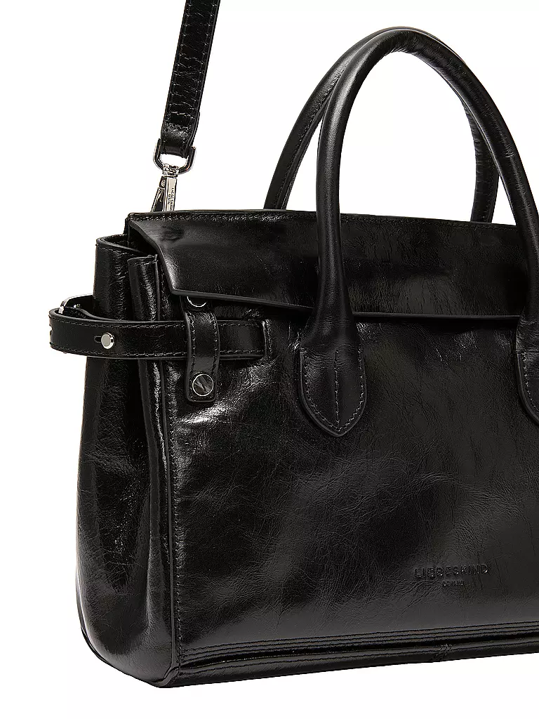 LIEBESKIND BERLIN | Ledertasche - Henkeltasche GLORIA SATCHEL Large | Nero