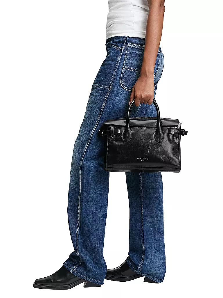LIEBESKIND BERLIN | Ledertasche - Henkeltasche GLORIA SATCHEL Medium | Nero