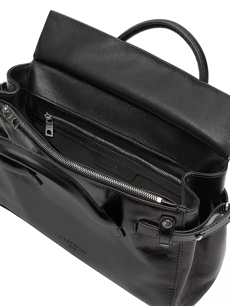 LIEBESKIND BERLIN | Ledertasche - Henkeltasche GLORIA SATCHEL Medium | Nero