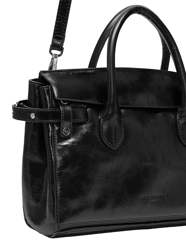 LIEBESKIND BERLIN | Ledertasche - Henkeltasche GLORIA SATCHEL Medium | Nero