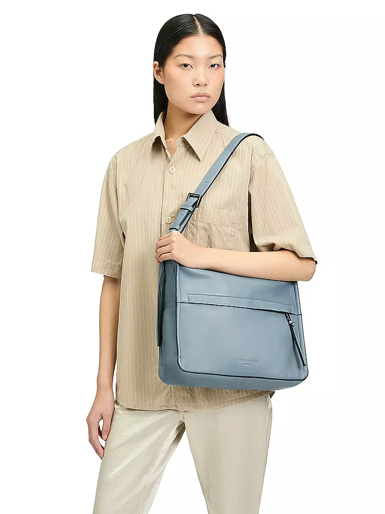 LIEBESKIND BERLIN | Ledertasche - Hobo  | Blu chiaro