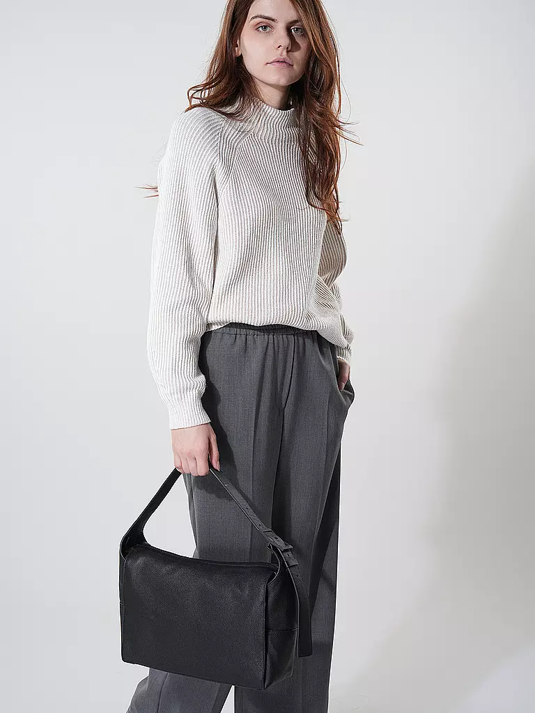 LIEBESKIND BERLIN | Ledertasche - Hobo Bag LOU Medium | Nero