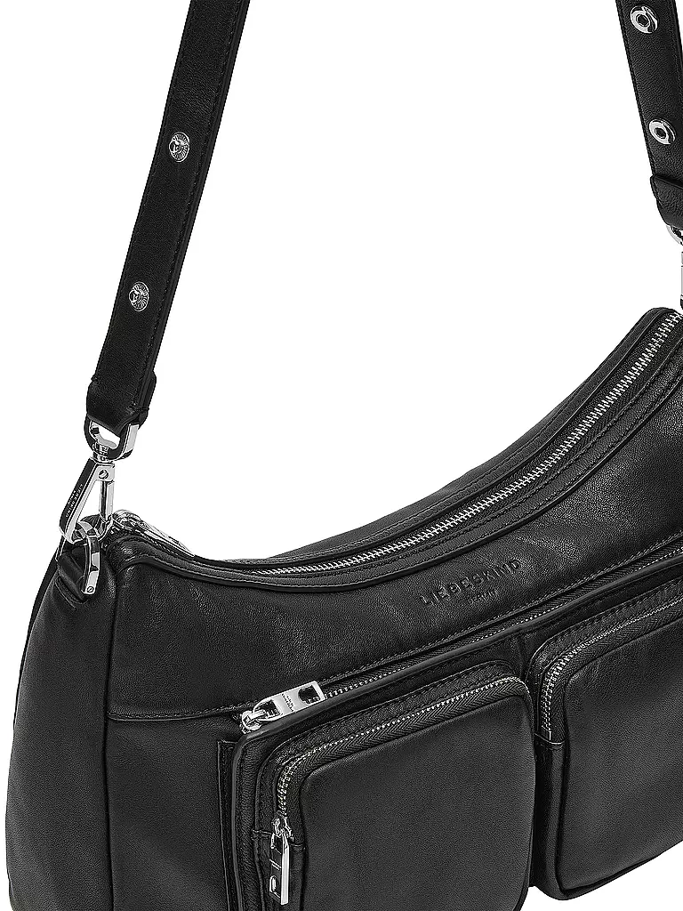 LIEBESKIND BERLIN | Ledertasche - Hobo Bag MAIA Medium | Nero