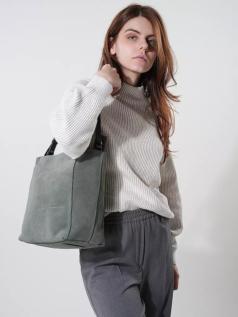 LIEBESKIND BERLIN | Ledertasche - Hobo CHUDY Medium  | Verde scuro