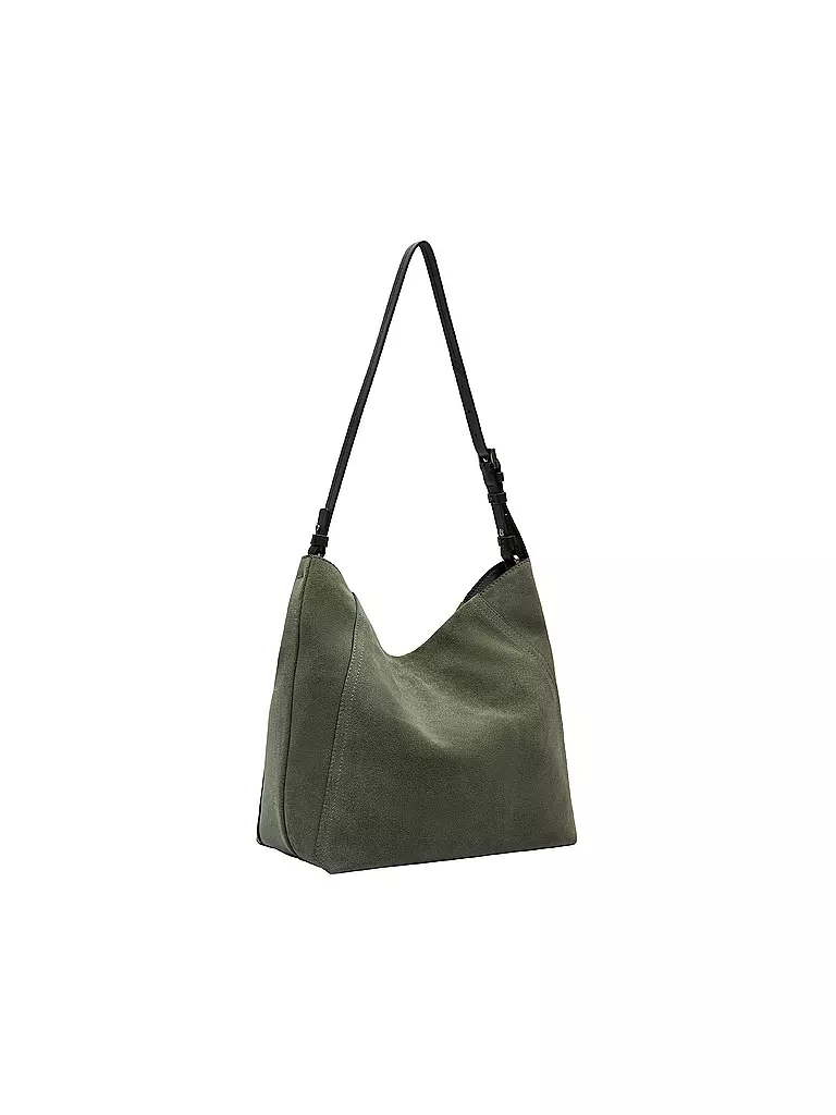 LIEBESKIND BERLIN | Ledertasche - Hobo CHUDY Medium  | Verde scuro