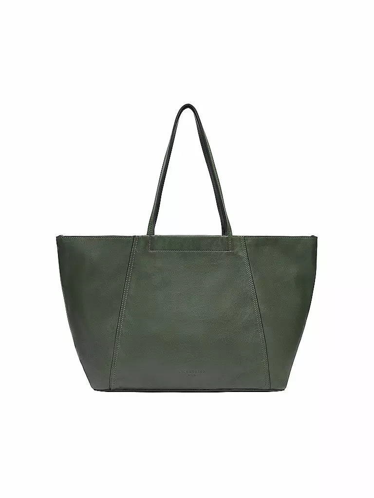 LIEBESKIND BERLIN | Ledertasche - Shopper CHUDY Large | Verde scuro