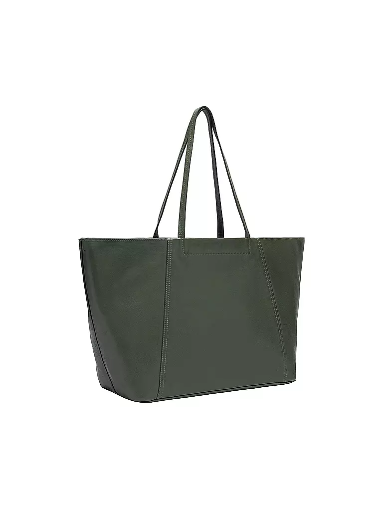LIEBESKIND BERLIN | Ledertasche - Shopper CHUDY Large | Verde scuro