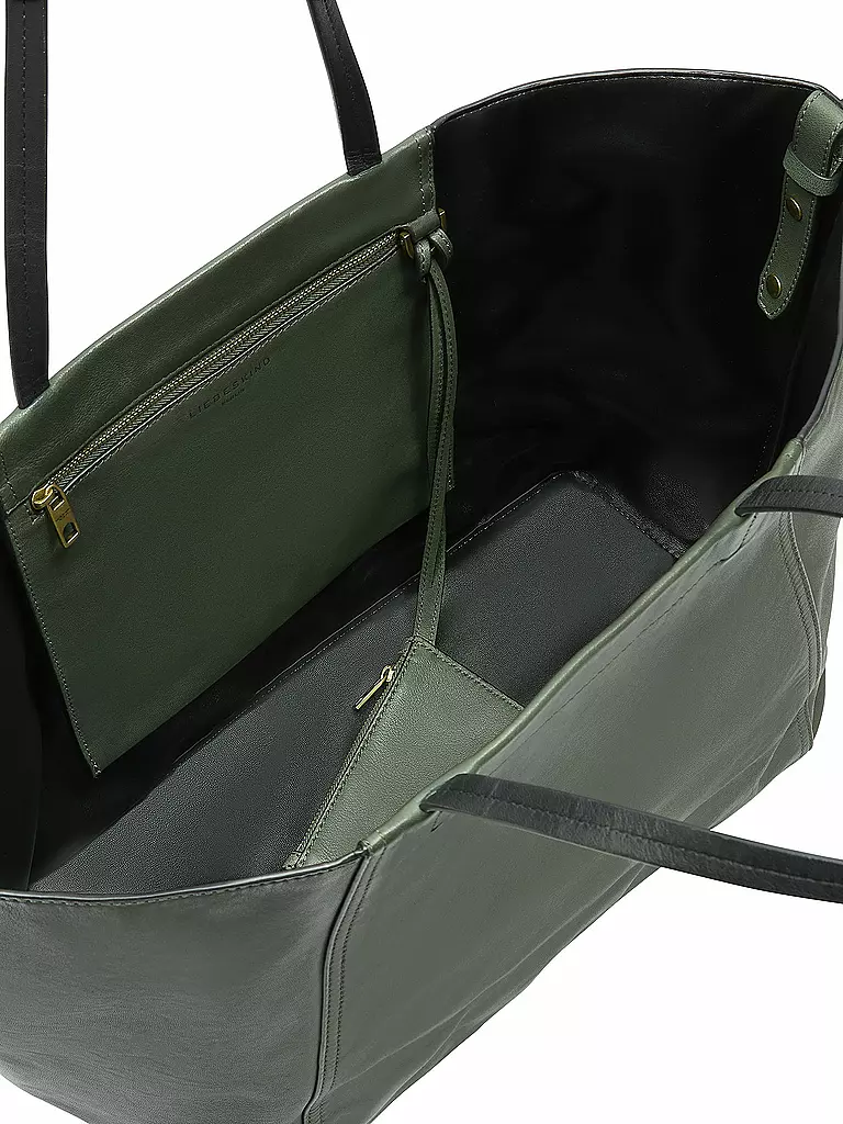 LIEBESKIND BERLIN | Ledertasche - Shopper CHUDY Large | Verde scuro