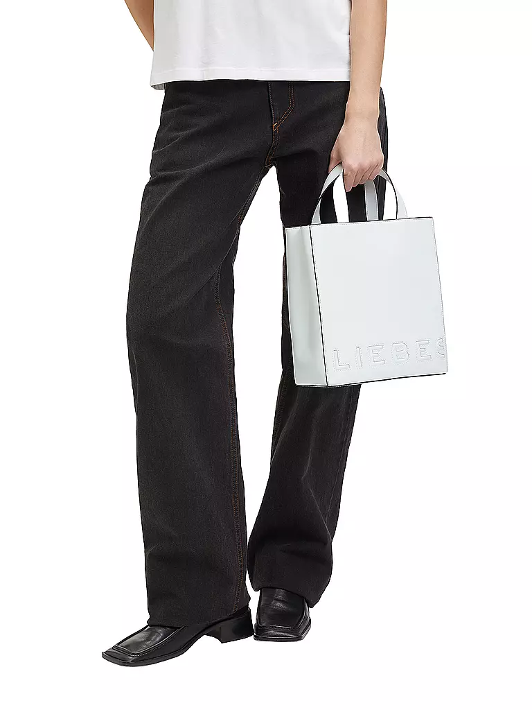 LIEBESKIND BERLIN | Ledertasche - Tote Bag PAPER BAG  Small | Bianco