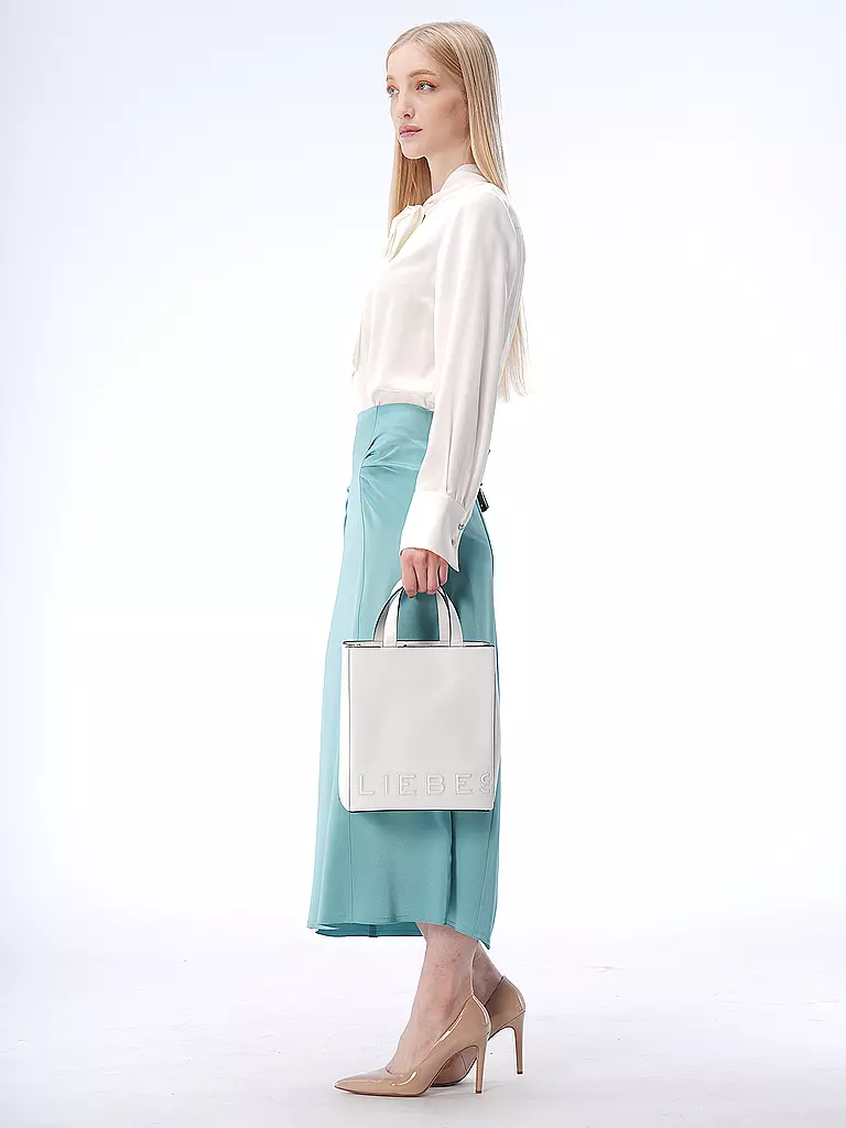 LIEBESKIND BERLIN | Ledertasche - Tote Bag PAPER BAG Small | Bianco