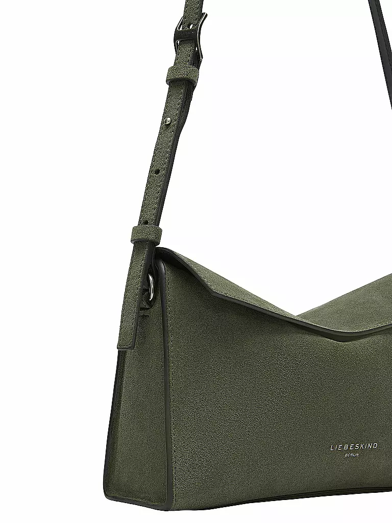 LIEBESKIND BERLIN | Ledertasche - Umhängetasche LORASmall | Verde scuro