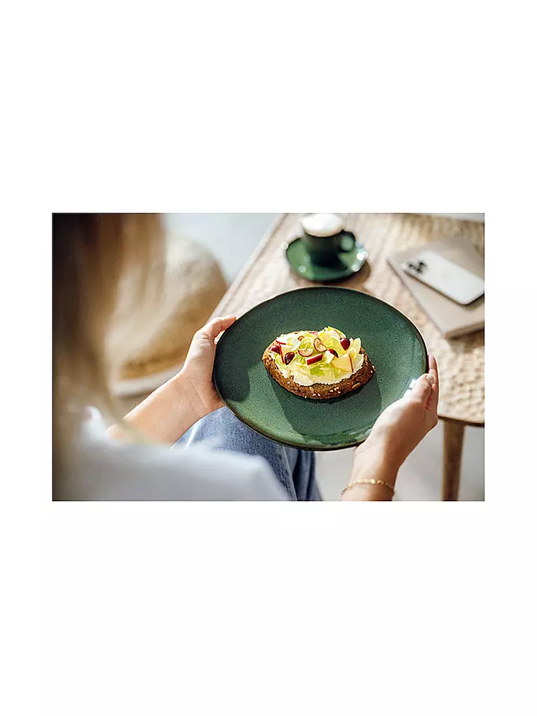 LIKE BY VILLEROY & BOCH | Piatto da colazione LAVE VERT 23cm | Verde scuro