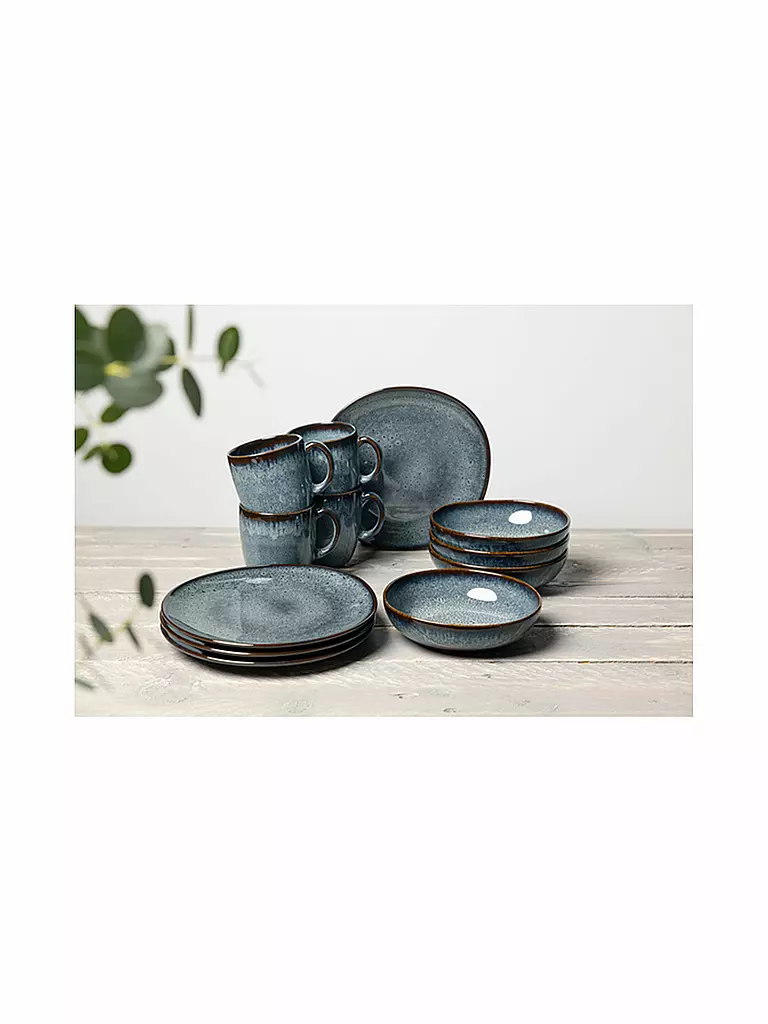 LIKE BY VILLEROY & BOCH | Set colazione 12 pezzi Lave Gris | Grigio