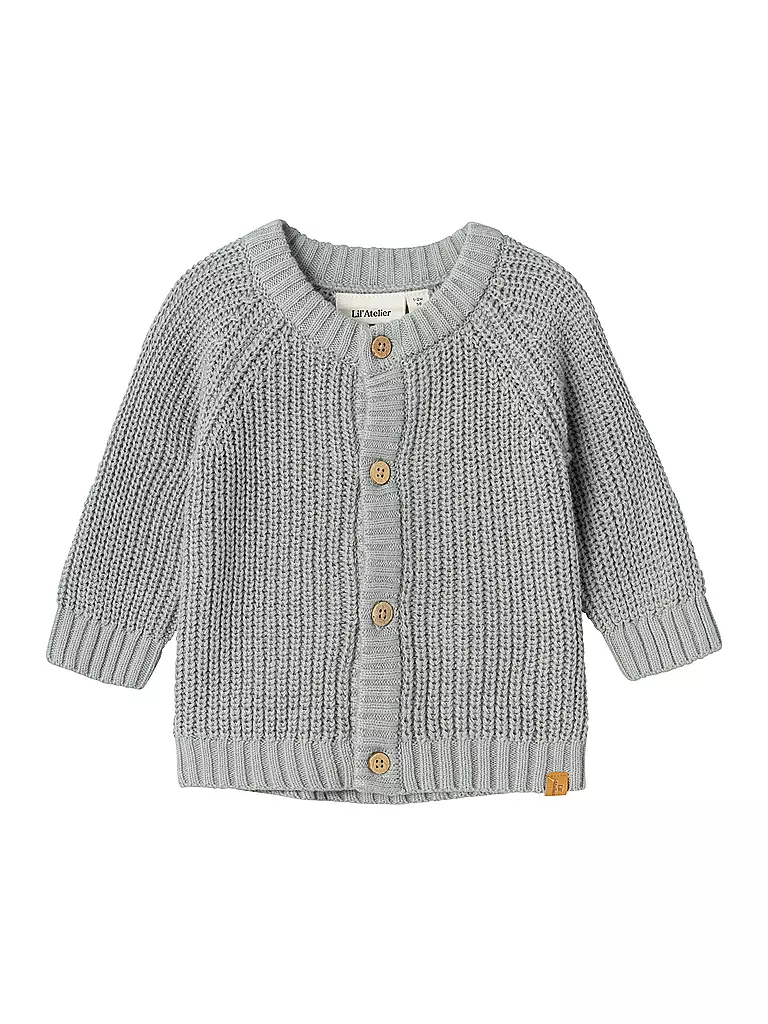 LIL ATELIER | Cardigan in maglia NBNEMLEN da neonato | Grigio