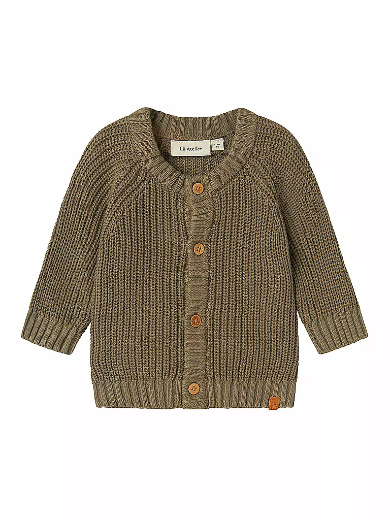 LIL ATELIER | Cardigan in maglia NBNEMLEN per neonato | Oliva