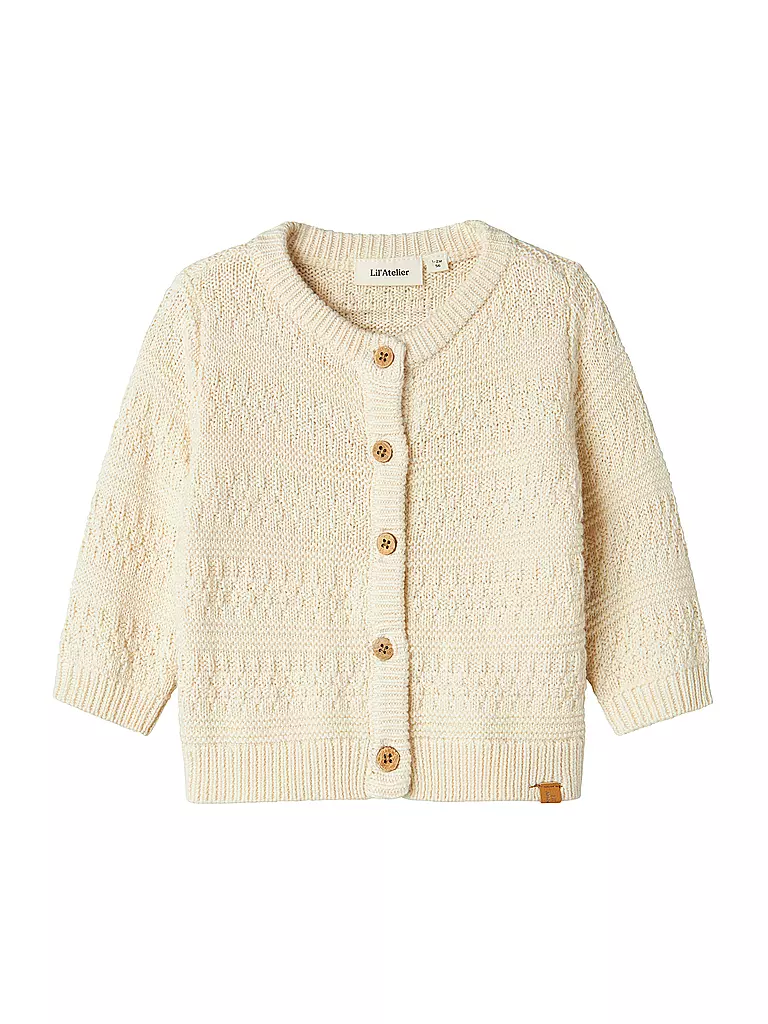 LIL ATELIER | Cardigan in maglia per neonato NBMFRAKO | Crema