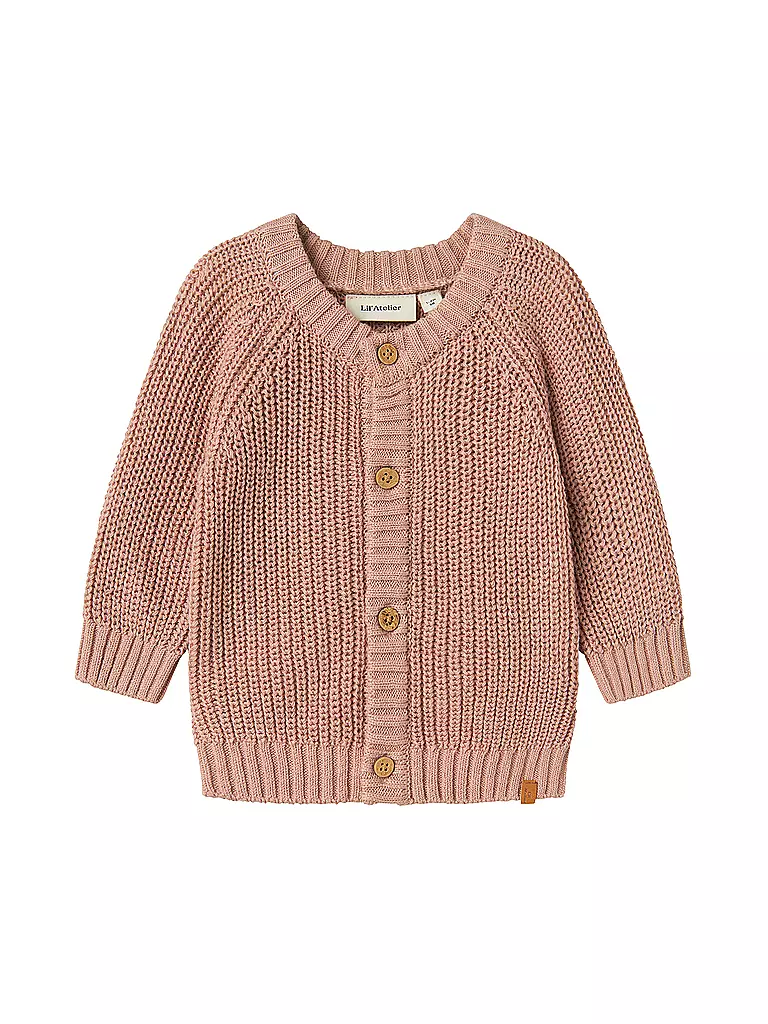 LIL ATELIER | Cardigan in maglia per neonato NBNEMLEN | Fucsia