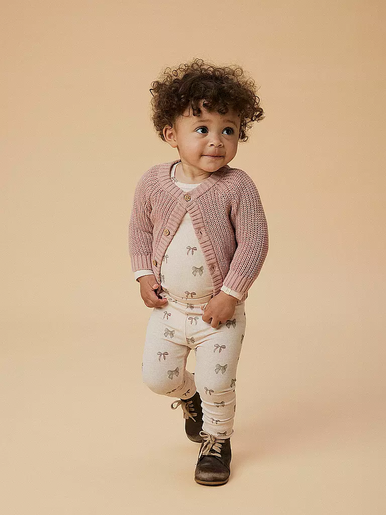LIL ATELIER | Cardigan in maglia per neonato NBNEMLEN | Fucsia