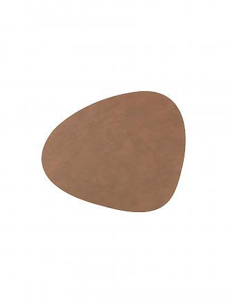 LIND DNA | Tovaglietta in pelle "Nupo" ovale 37x44 cm