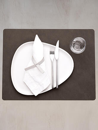 LIND DNA | Tovaglietta in pelle rettangolare NUPO 35x45cm Caviar