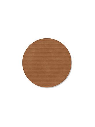 LIND DNA | Sottobicchiere in vetro 10 cm CORDUROY ROTONDO Nature