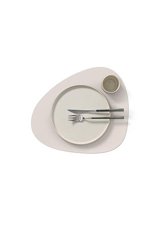 LIND DNA | Tovaglietta in pelle 37x44cm NUPO ovale Soft Nude