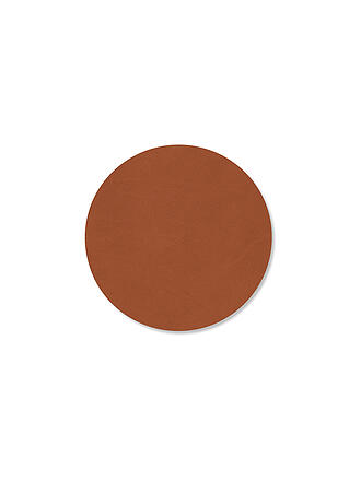 LIND DNA | Sottobicchiere in pelle rotondo NUPO 10cm Rust