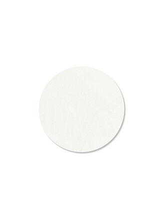 LIND DNA | Sottobicchiere in pelle rotondo NUPO 10cm Pure White