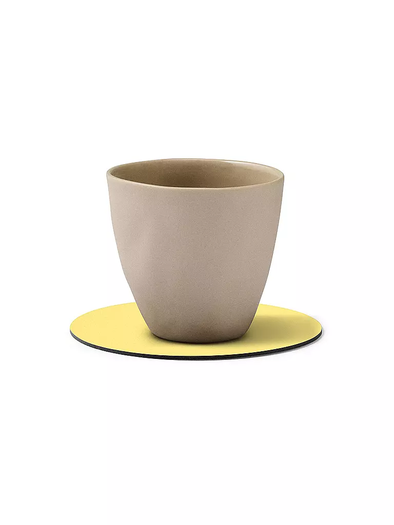 LIND DNA | Sottobicchiere 10cm CIRCLE Giallo | Giallo