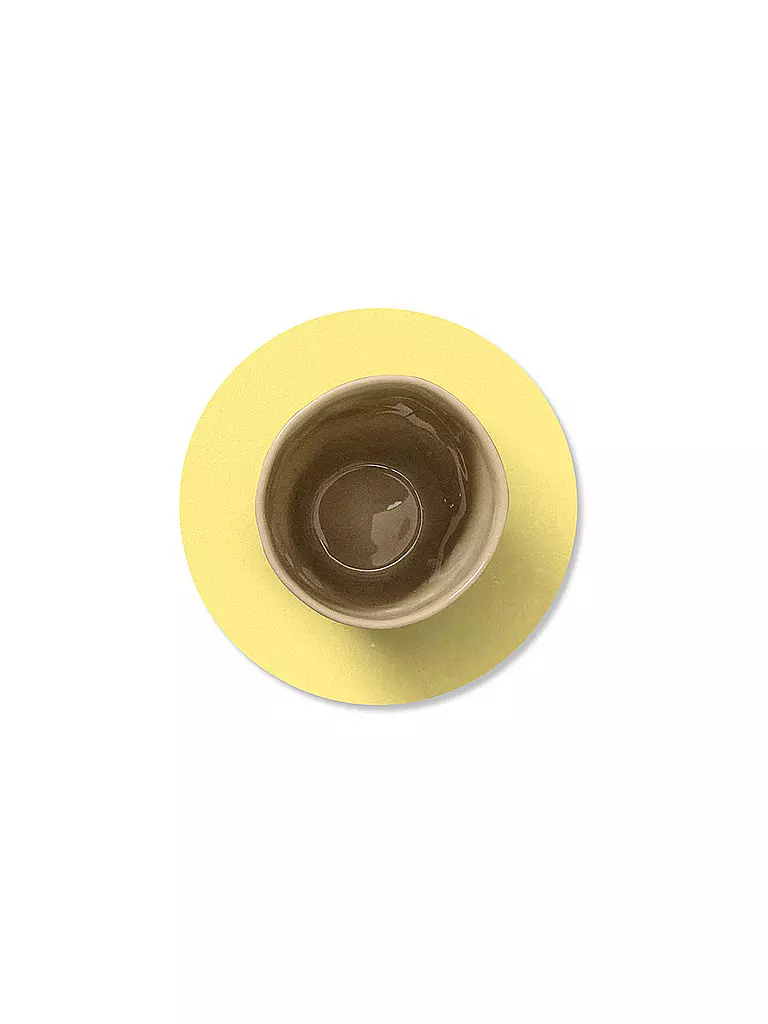 LIND DNA | Sottobicchiere 10cm CIRCLE Giallo | Giallo
