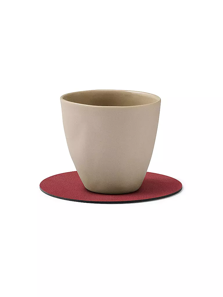LIND DNA | Sottobicchiere 10cm CIRCLE Yellow | Rosso
