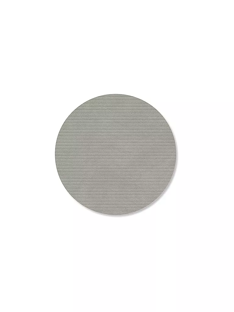 LIND DNA | Sottobicchiere 10cm CORDUROY ROTONDO Grigio Chiaro | Grigio chiaro