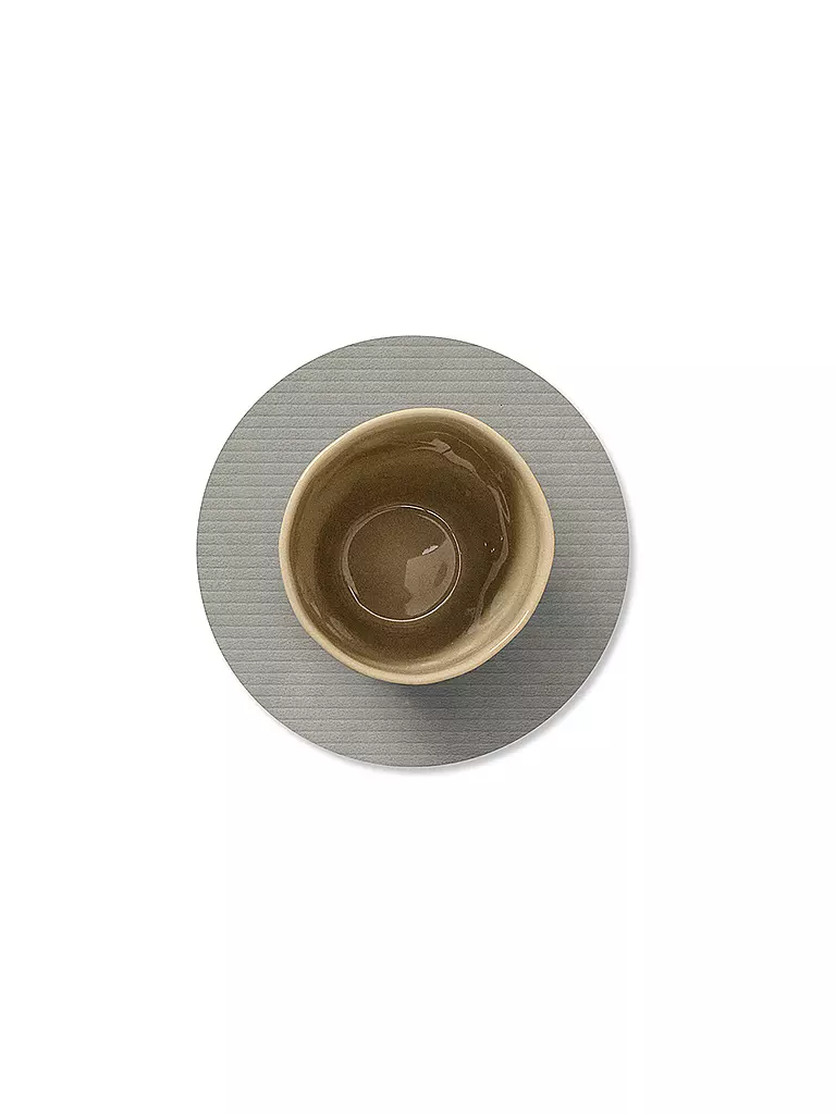 LIND DNA | Sottobicchiere 10cm CORDUROY ROTONDO Grigio Chiaro | Grigio chiaro