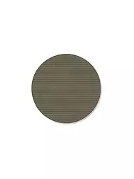 LIND DNA | Sottobicchiere 10cm CORDUROY ROTONDO Verde Militare | Verde scuro