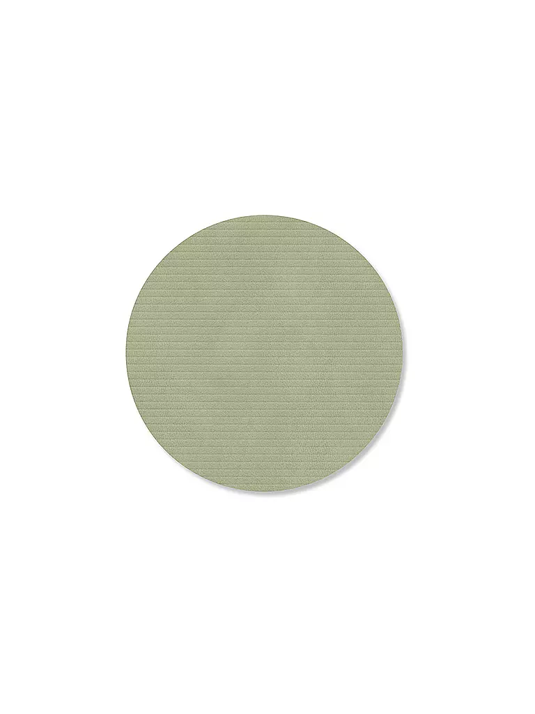 LIND DNA | Sottobicchiere 10cm CORDUROY ROTONDO Verde Oliva | Oliva