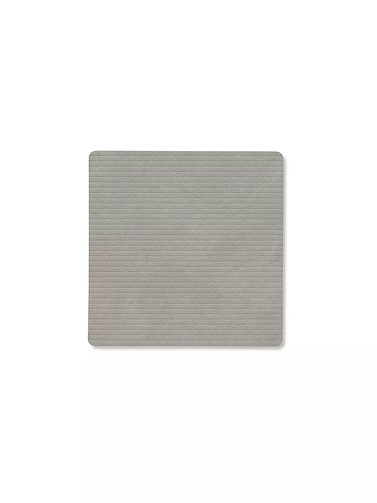 LIND DNA | Sottobicchiere 10x10cm CORDUROY ANGOLARE Grigio Chiaro | Grigio chiaro