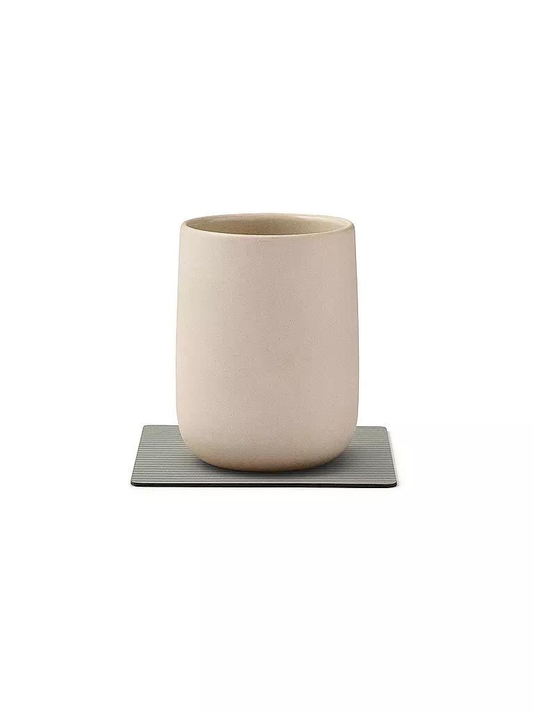 LIND DNA | Sottobicchiere 10x10cm CORDUROY ANGOLARE Grigio Chiaro | Grigio chiaro