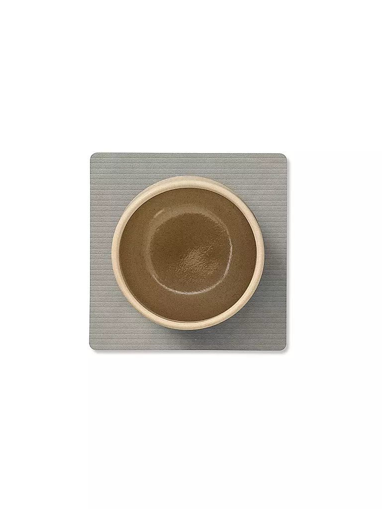 LIND DNA | Sottobicchiere 10x10cm CORDUROY ANGOLARE Grigio Chiaro | 