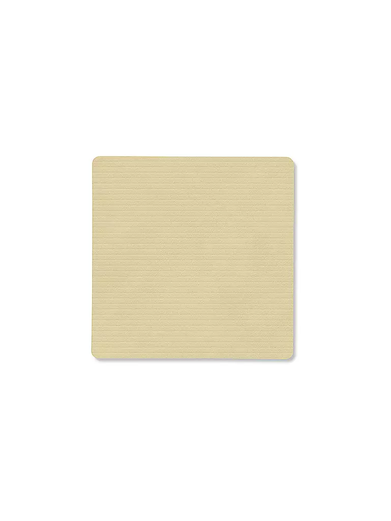 LIND DNA | Sottobicchiere 10x10cm CORDUROY ANGOLARE Lemon Sorbet | Beige