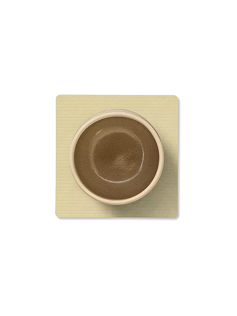 LIND DNA | Sottobicchiere 10x10cm CORDUROY ANGOLARE Lemon Sorbet |