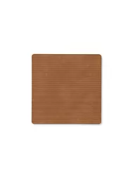 LIND DNA | Sottobicchiere 10x10cm CORDUROY ANGOLARE Verde Militare | Marrone