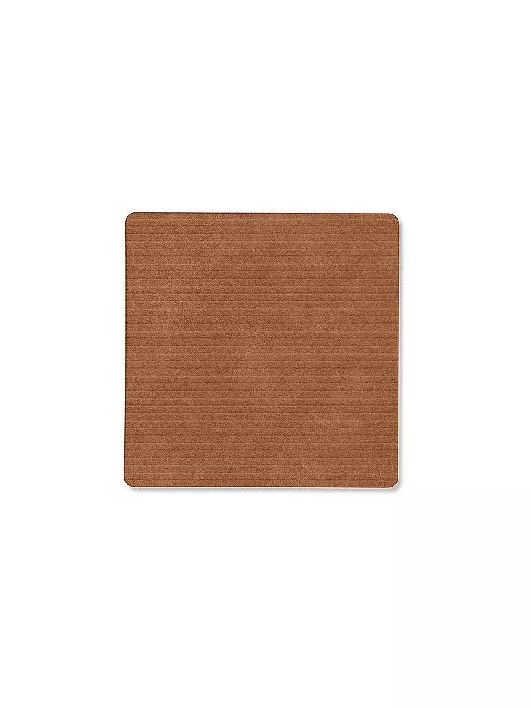 LIND DNA | Sottobicchiere 10x10cm CORDUROY ANGOLARE Nature | Marrone