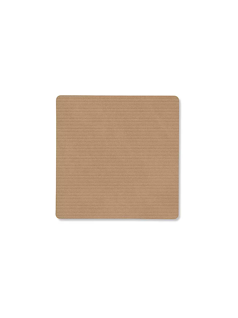 LIND DNA | Sottobicchiere 10x10cm CORDUROY ANGOLARE Nougat | Cammello