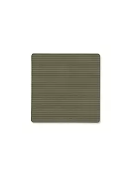 LIND DNA | Sottobicchiere 10x10cm CORDUROY ANGOLARE Verde Militare | Verde scuro
