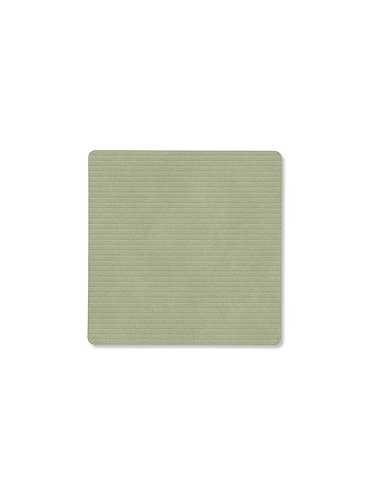 LIND DNA | Sottobicchiere 10x10cm CORDUROY ANGOLARE Verde Oliva | Oliva